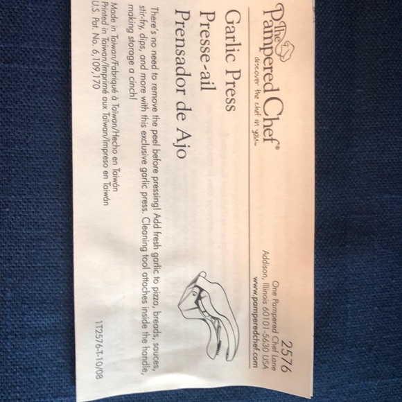 Pampered Chef Kitchen Pampered Chef Garlic Press Poshmark